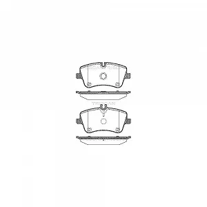 Комплект гальмівних колодок, дискове гальмо TRISCAN 8110 23026 для MERCEDES-BENZ, передній міст - Фото 1