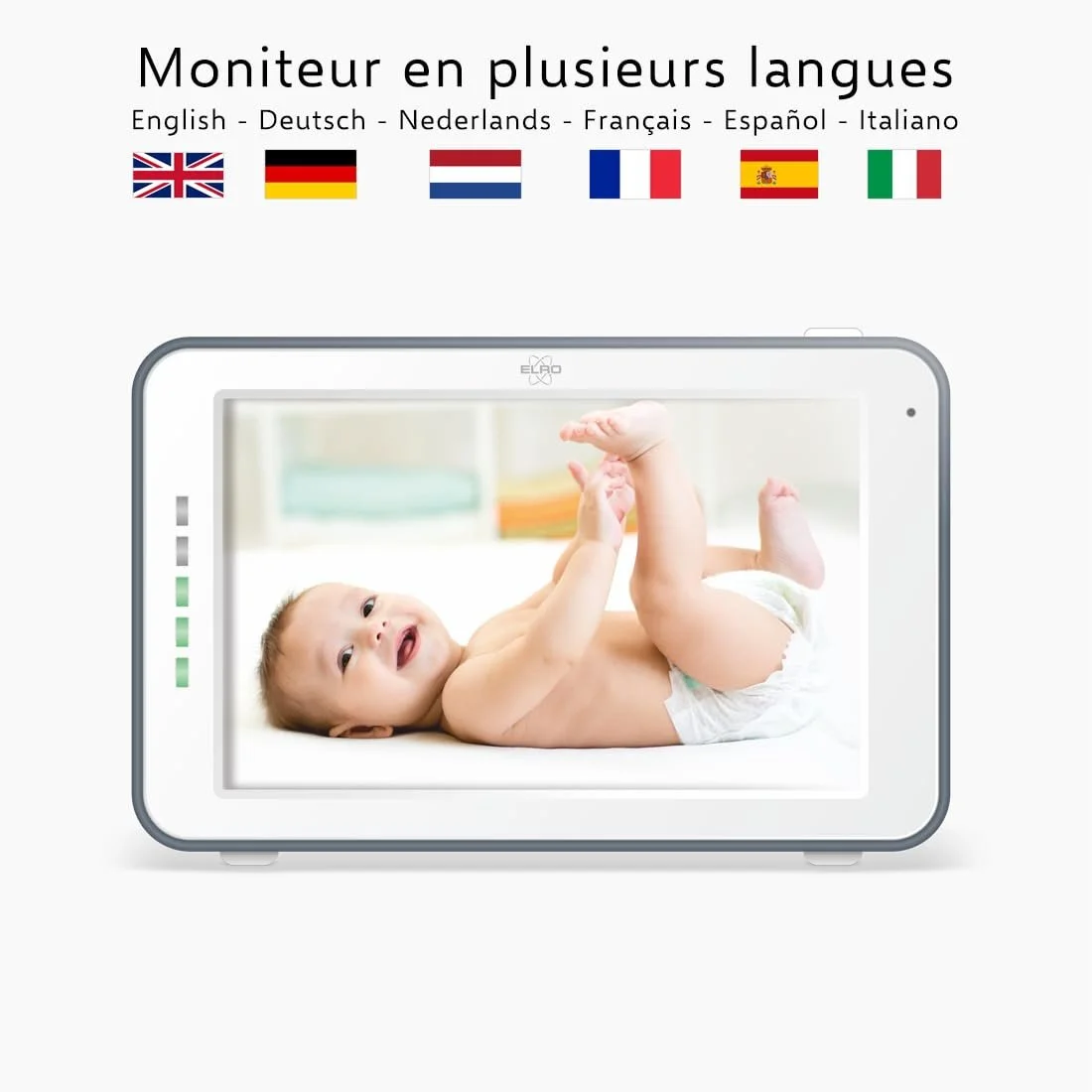 Відеоняня ELRO Royale BC3000-2 12,7 см Touchscreen HD App з додатковою камерою 1 шт., фото №12