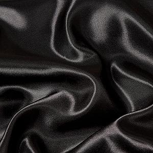 Комплект Постільної Білизни Satin Omela Літній 135 x 200 + 80 x 80 см Чорний synthetic.ua - Фото 1