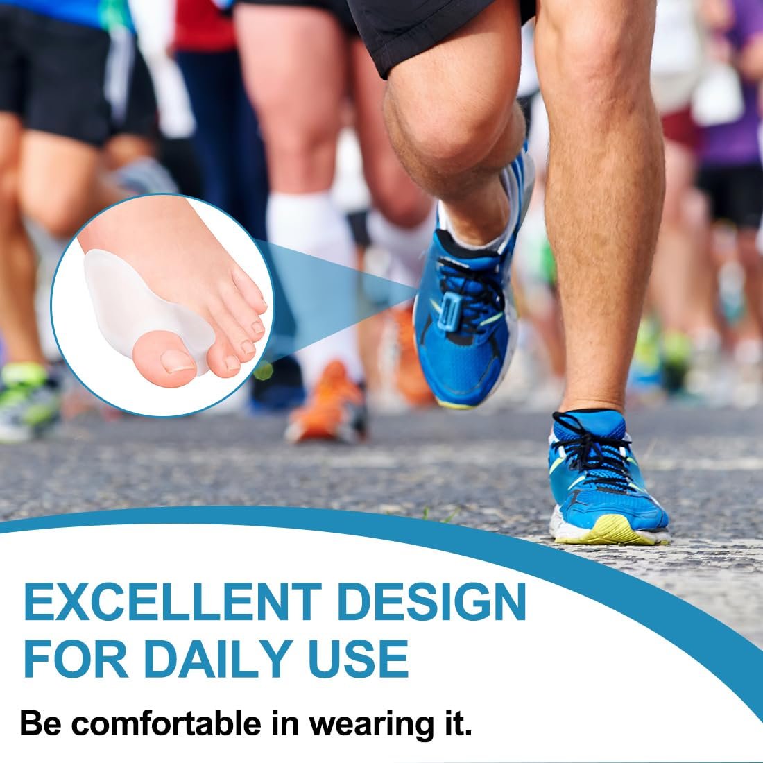 Роздільник для пальців ніг Силіконовий Hallux Прозорий (6 шт.), фото №4 Роздільник для пальців ніг Силіконовий Hallux Прозорий (6 шт.), фото №4
