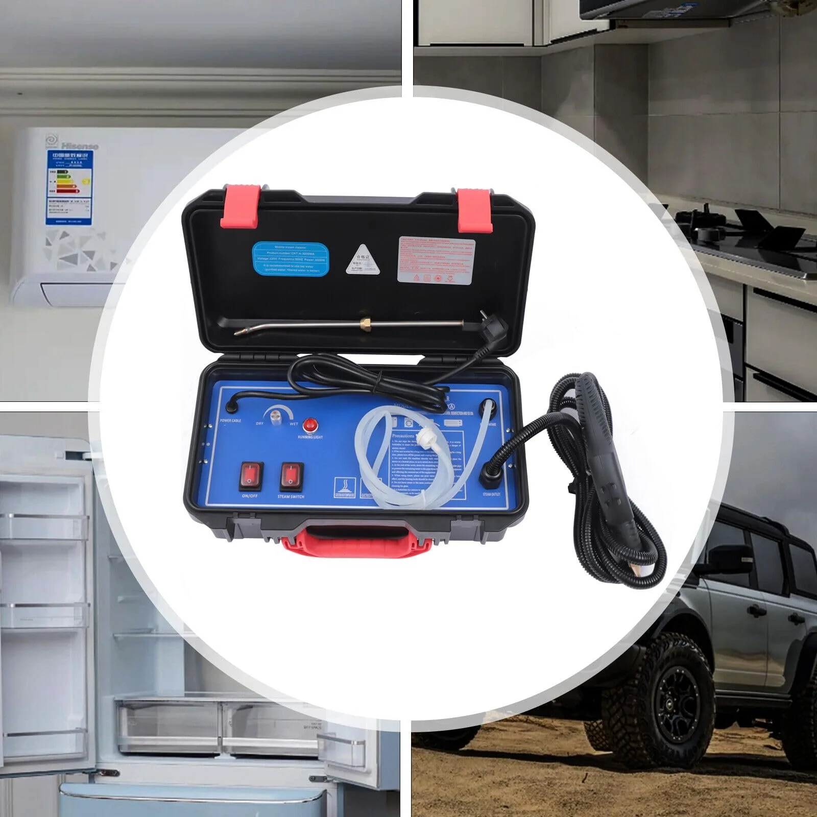 Пароочисник 3000W 220V, фото №3