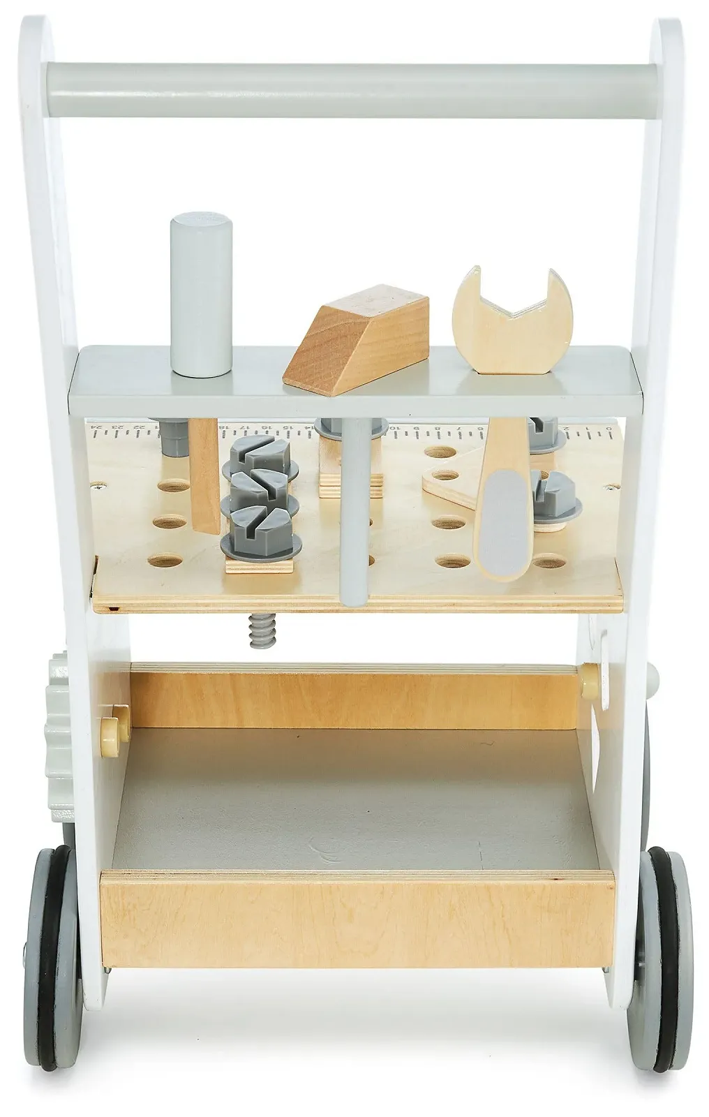 Деревянный ходунки Mamabrum с резиновыми колесами, фото №6