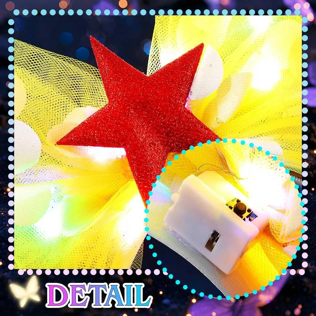 Обруч с сияющим бантом LED, фото №4