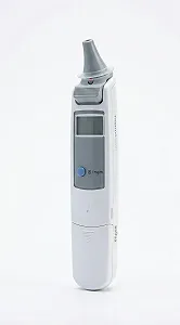 Інфрачервоний вушний термометр Braun ThermoScan 6012 / Технологія ExacTemp / Вимірювання за 1 секунду / Пам'ять останнього замеру / Клінічна точність / Білий-Червоний synthetic.ua - Фото 1