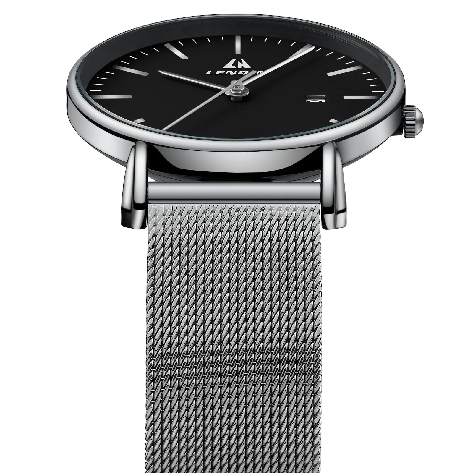 Мужские часы LENQIN LN, нержавеющая сталь, 30M, водонепроницаемые, аналоговые, кварцевые, с датой, модные, для досуга, фото №4 Мужские часы LENQIN LN, нержавеющая сталь, 30M, водонепроницаемые, аналоговые, кварцевые, с датой, модные, для досуга, фото №4