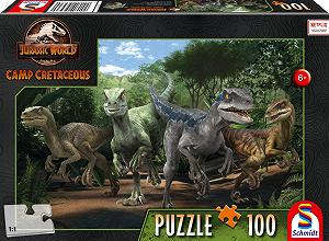Детский пазл Schmidt Spiele Jurassic World New Adventure 56436 The Velociraptor Pack 100 деталей цветной - Фото 1