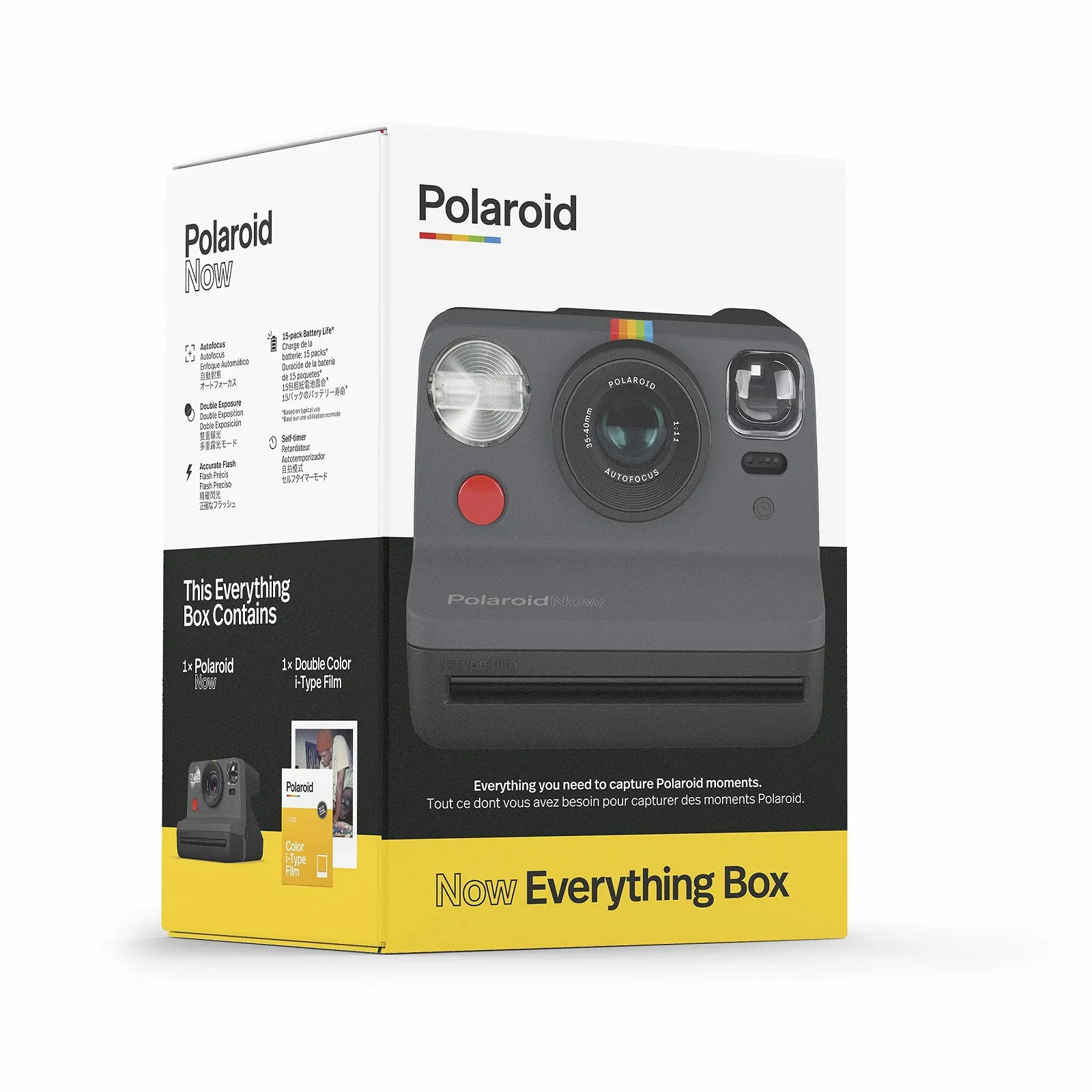 Мгновенная камера Polaroid Now + Film Bundle Box автофокус двойная экспозиция, фото №2