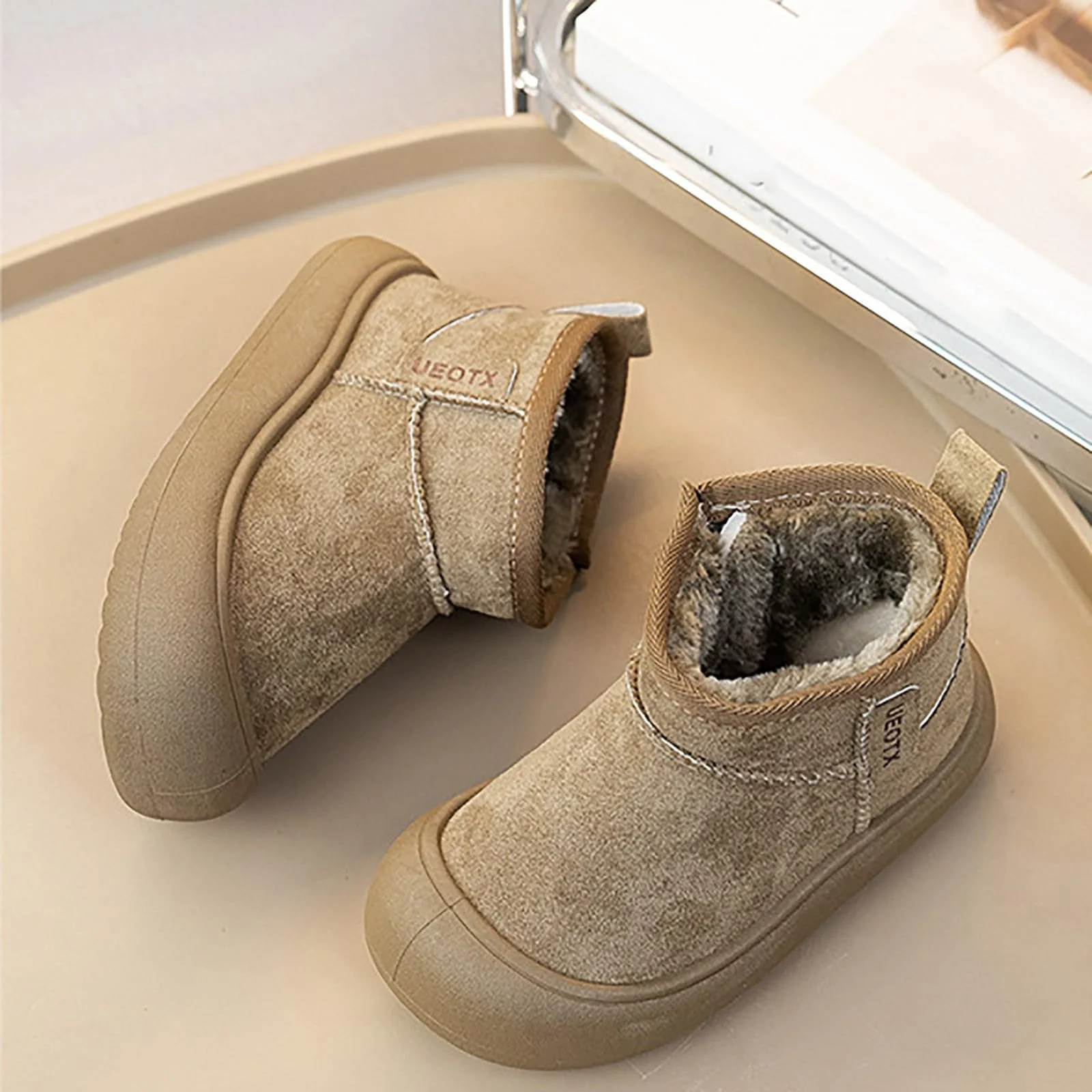 Зимние детские ботинки для девочек и мальчиков, ветрозащитные осенние., фото №6