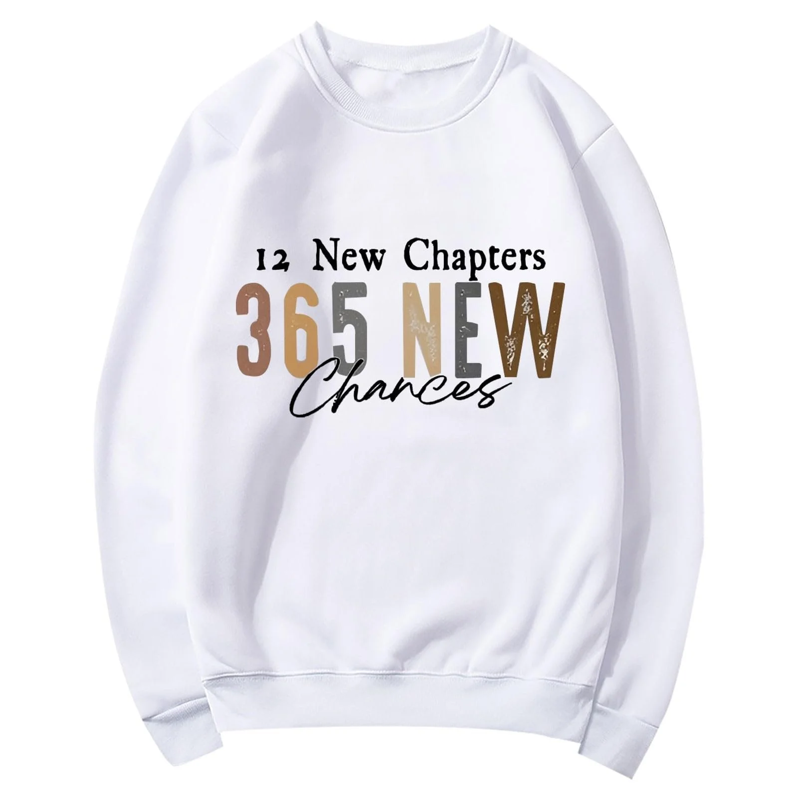 Повседневная Толстовка с Длинными Рукавами Женская, Топ 2024 Happy New Years, фото №3