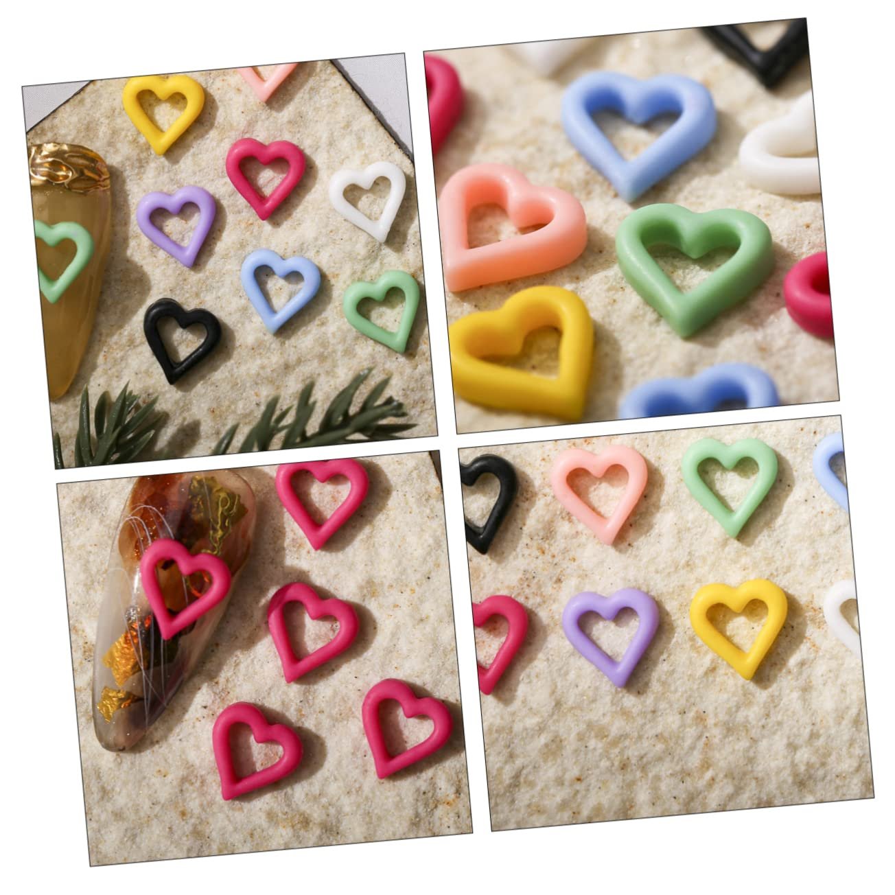 Наклейки для нігтів Прикраса  Серце PLAFOPE 100 шт., фото №2