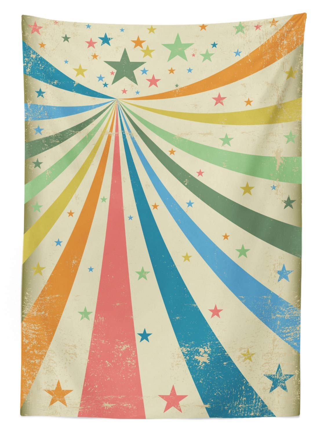 Скатертина ABAKUHAUS Circus Rainbow Background Art 140 x 170 см (різнокольорова), фото №2
