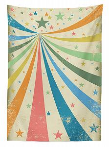Скатертина ABAKUHAUS Circus Rainbow Background Art 140 x 170 см (різнокольорова) synthetic.ua - Фото 1