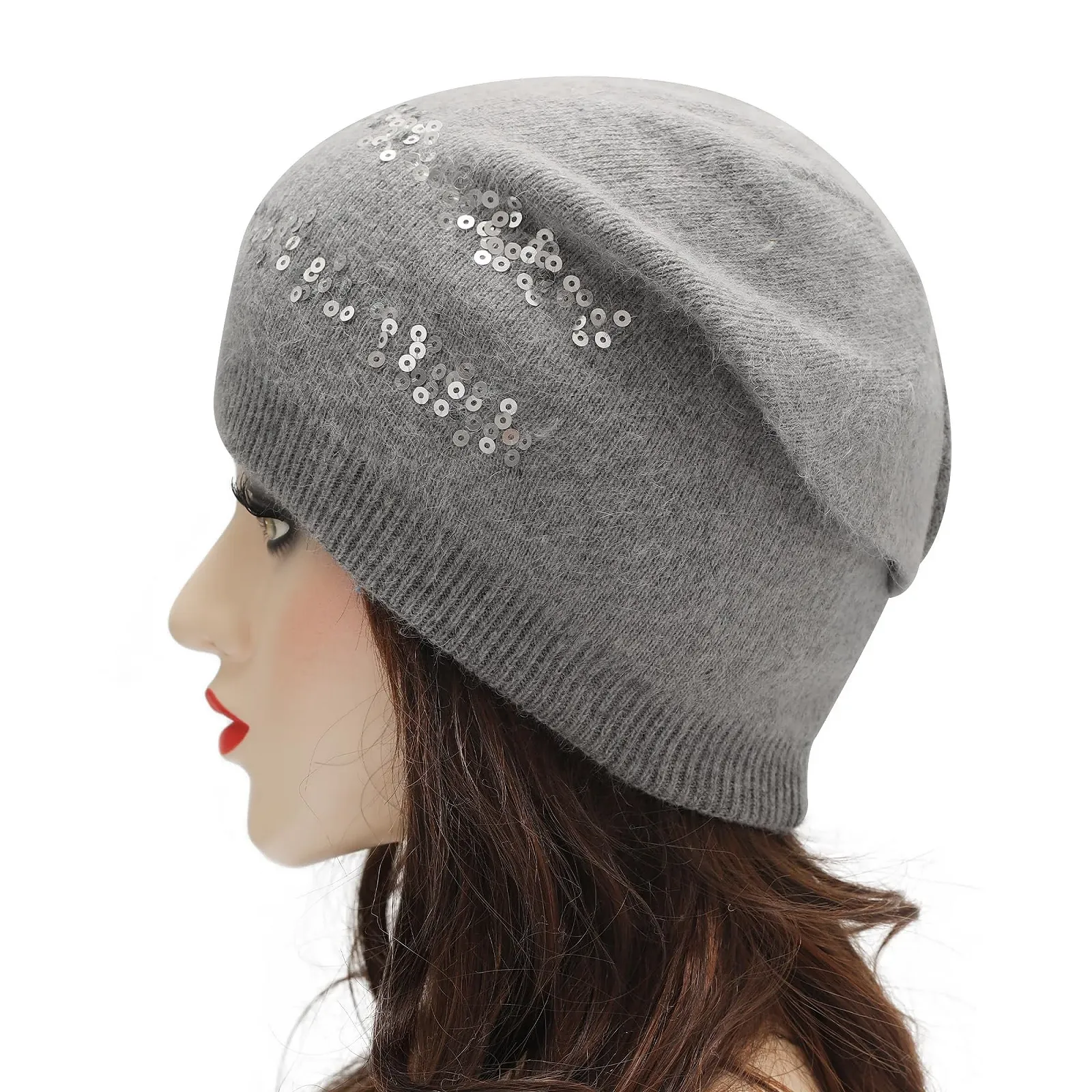 Вязаная шапка-бини ZLYC, мягкая зимняя эластичная, фото №4 Вязаная шапка-бини ZLYC, мягкая зимняя эластичная, фото №4