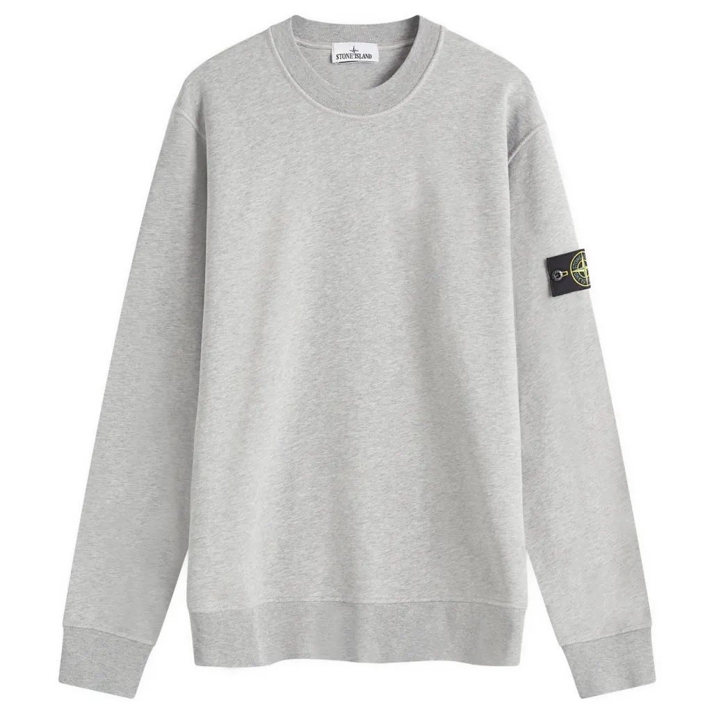 Джемпер Stone Island Men's Grey Crew Sweatshirt XXL, фото №1