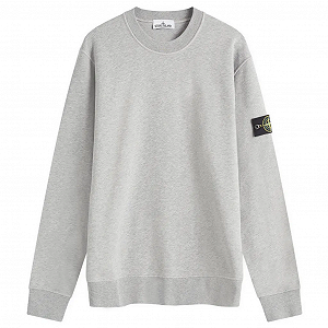 Джемпер Stone Island Men's Grey Crew Sweatshirt XXL - Фото 1