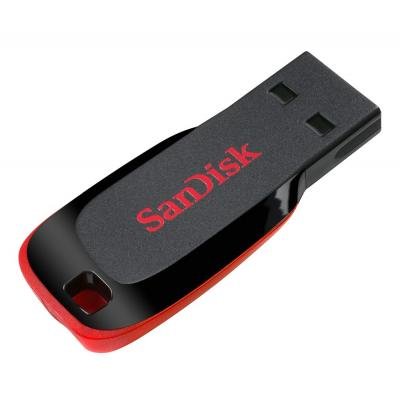 USB флеш-накопитель Sandisk 64GB Cruzer Blade Black/red USB 2.0 SDCZ50-064G-B35, фото №3
