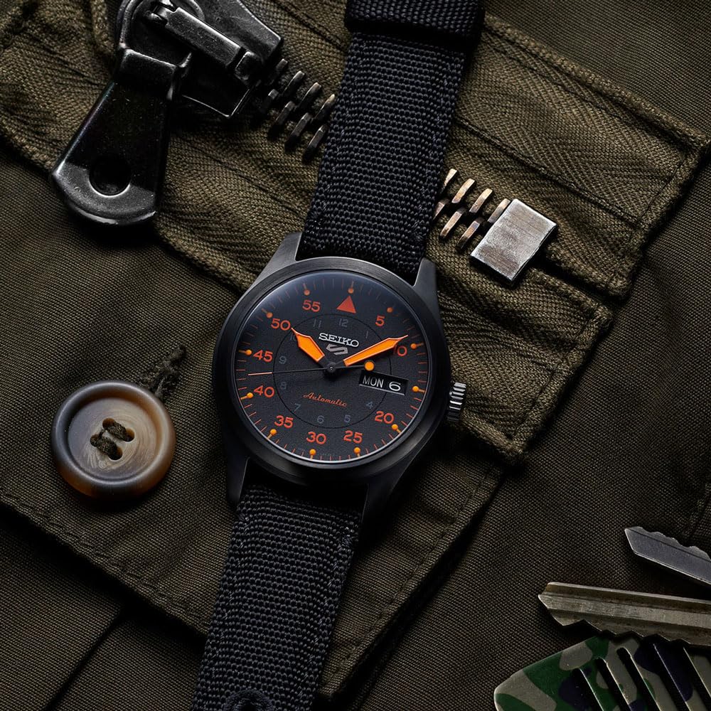 Часы Seiko 5 Sports SRPH33K1 Мужские Автоматические Черный ремешок, фото №2