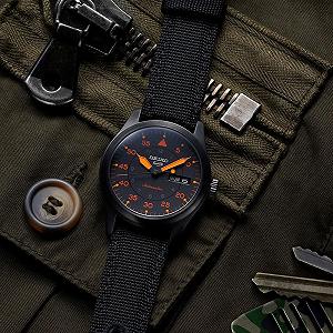 Часы Seiko 5 Sports SRPH33K1 Мужские Автоматические Черный ремешок synthetic.ua - Фото 1