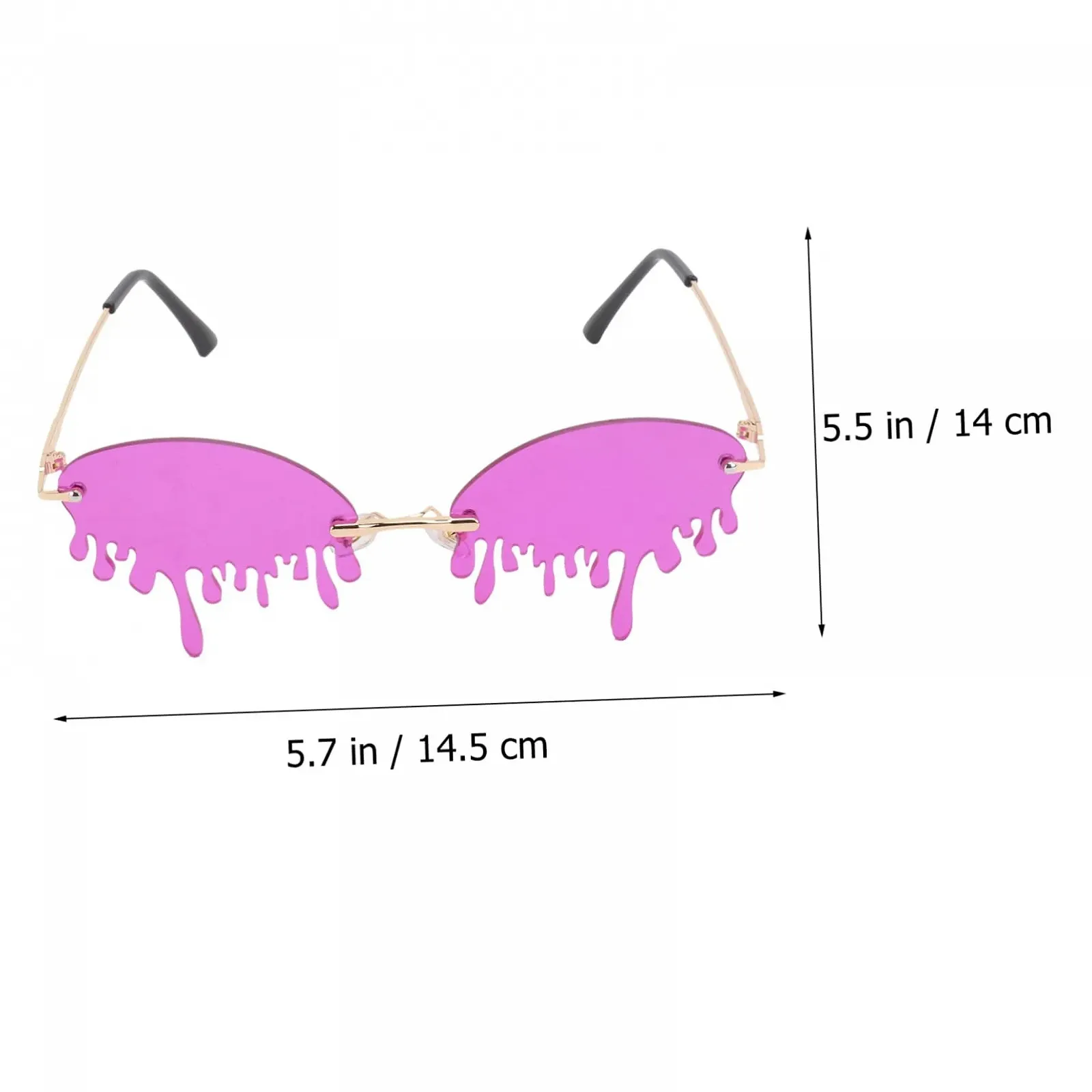 Очки PACKOVE Без оправы Сердцевидные Розовый Фиолетовый, фото №2