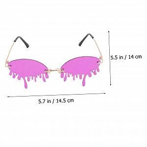 Окуляри PACKOVE Без оправи Серцеподібні Рожевий Фіолетовий synthetic.ua - Фото 1