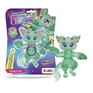 Фигурка Stretchy Superstars Drumylee с наполнителем из слизи зеленый - Фото 1