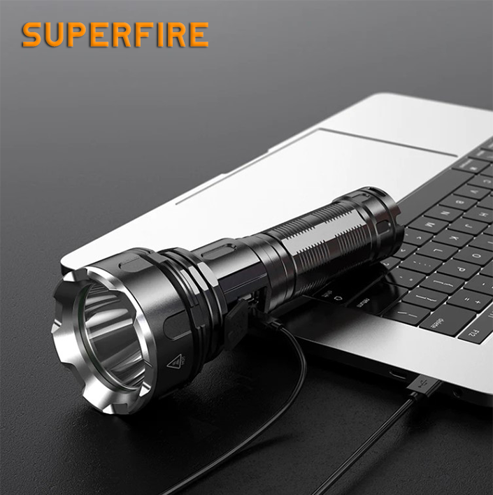 Фонарик ручний акумулятор R3-P90 SuperFire 2000 Lumen IP64, фото №6