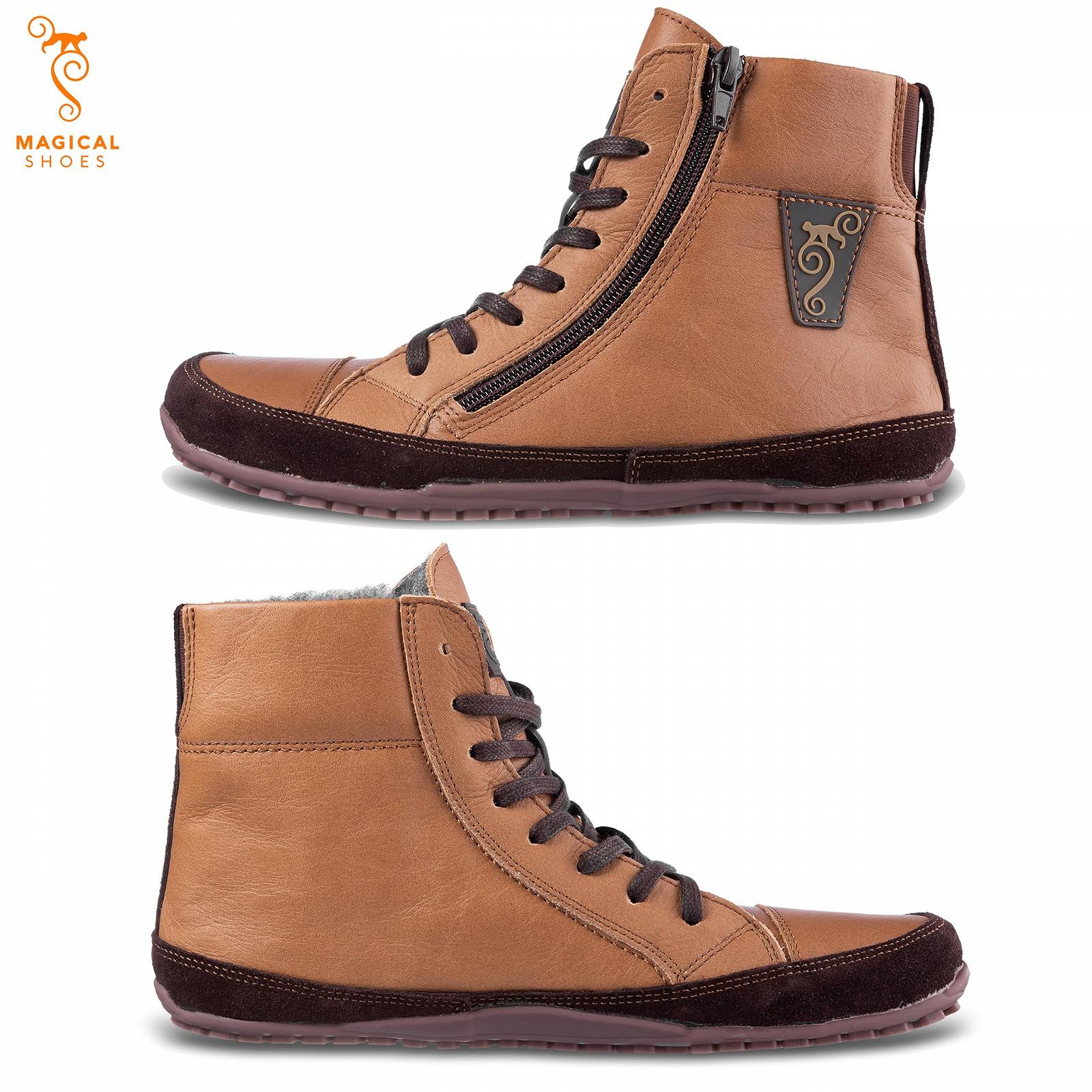 Черевики Magical Shoes Alaskan Lined Barefoot чоловічі та жіночі шкіряні на шнурівці, фото №3