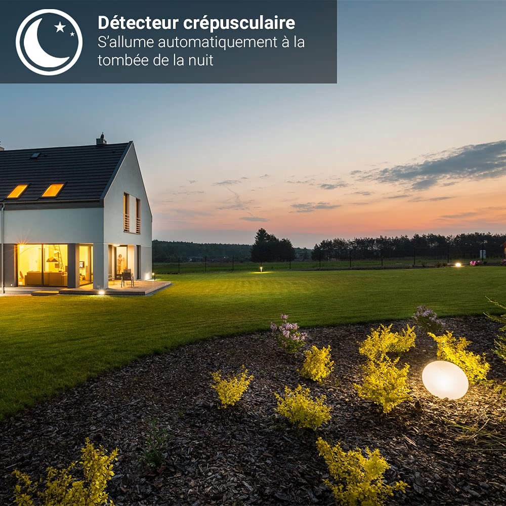 Гирлянда Xanlite SOGRL8COLOR Solar LED, 10 шаров, 5 м, разноцветный, теплый белый, IP44, для улицы, фото №6