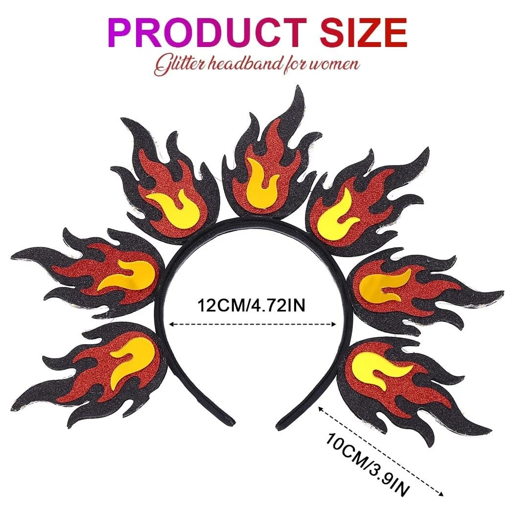 Обруч Reaky Світний з LED полум'ям Блискучий, фото №6