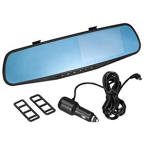 Видеорегистратор зеркало заднего вида 2 камеры DVR Full HD Черный - Фото 1