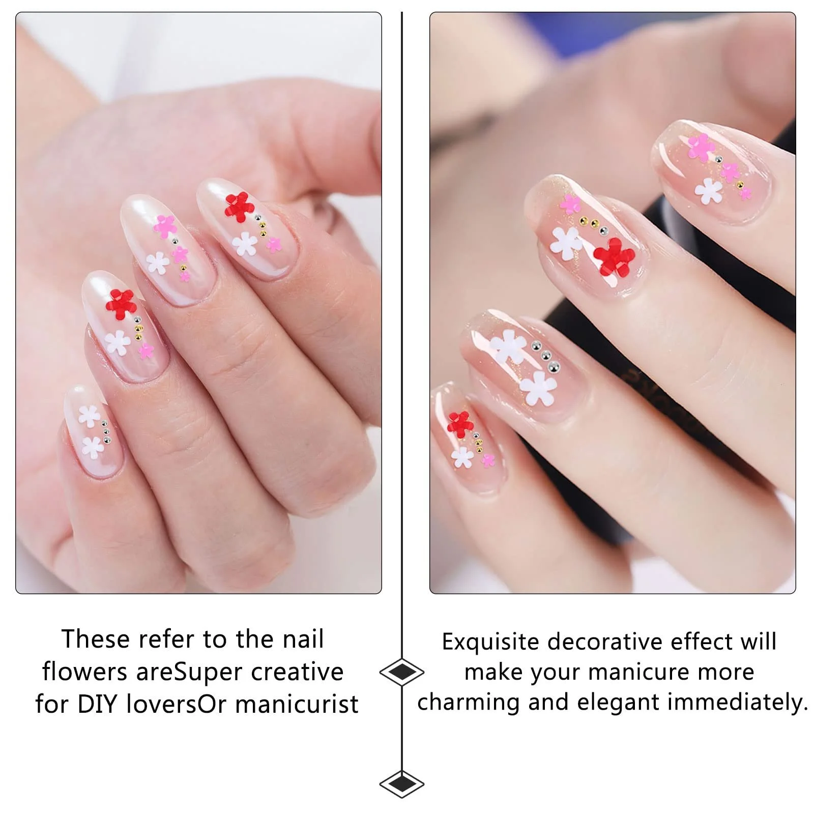 Підвіски для нігтів Квіти, фото №3