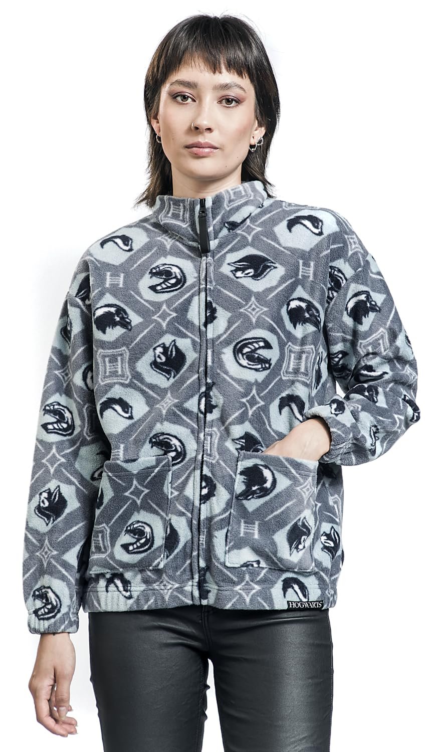 Флисовая куртка Harry Potter Houses & Symbols Женская Серая, фото №4