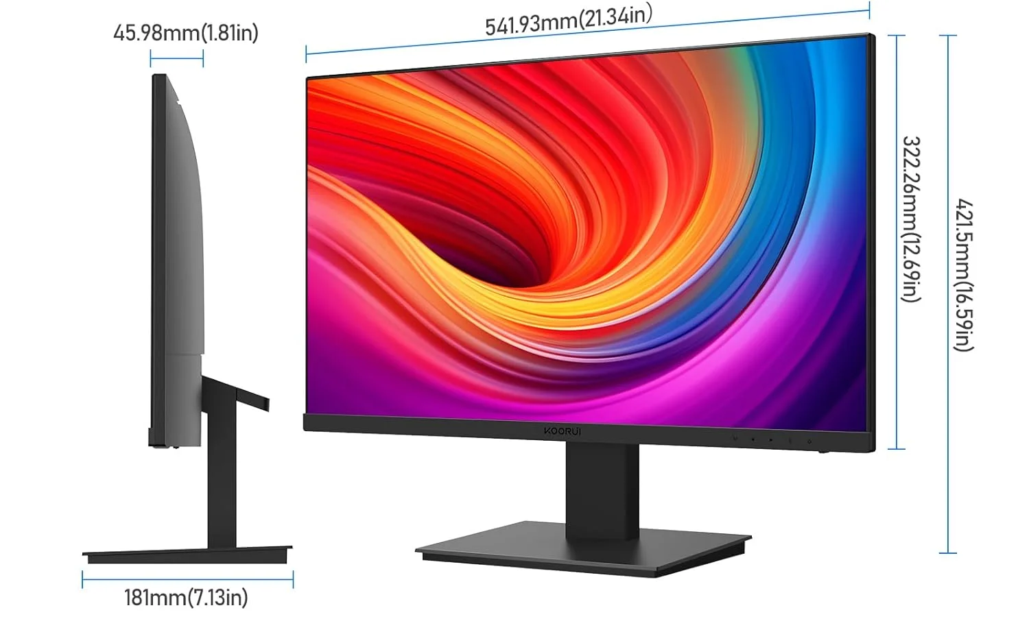 Монітор 24" KOORUI MB24V13F Full HD IPS 100 Гц, фото №5