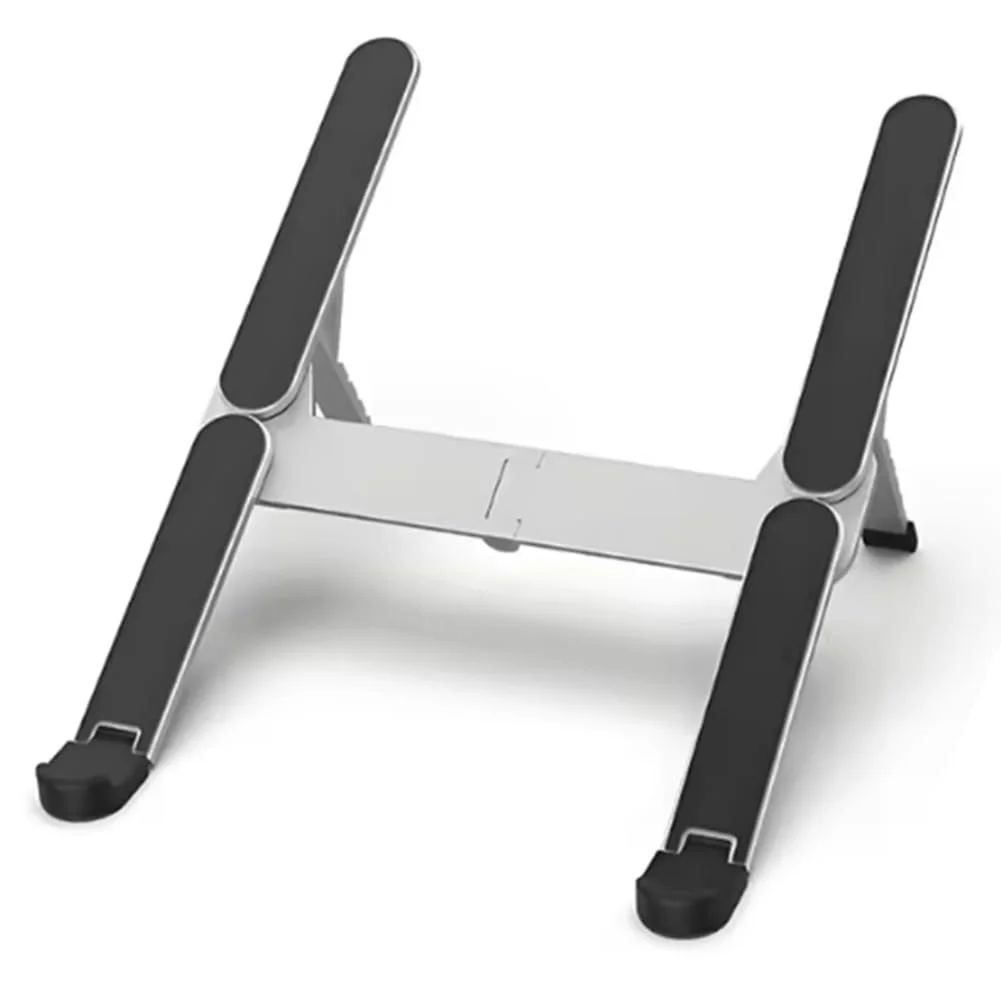 Подставка для ноутбука Металлическая Мини Складная Регулируемая Портативная для ноутбуков 10-17 дюймов Silver, фото №1