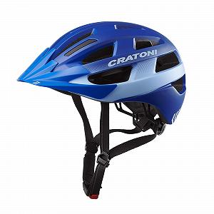 Шолом велосипедний універсальний Cratoni Velo-X Легкий з заднім ліхтарем, синій, S/M (52-57 см) - Фото 1