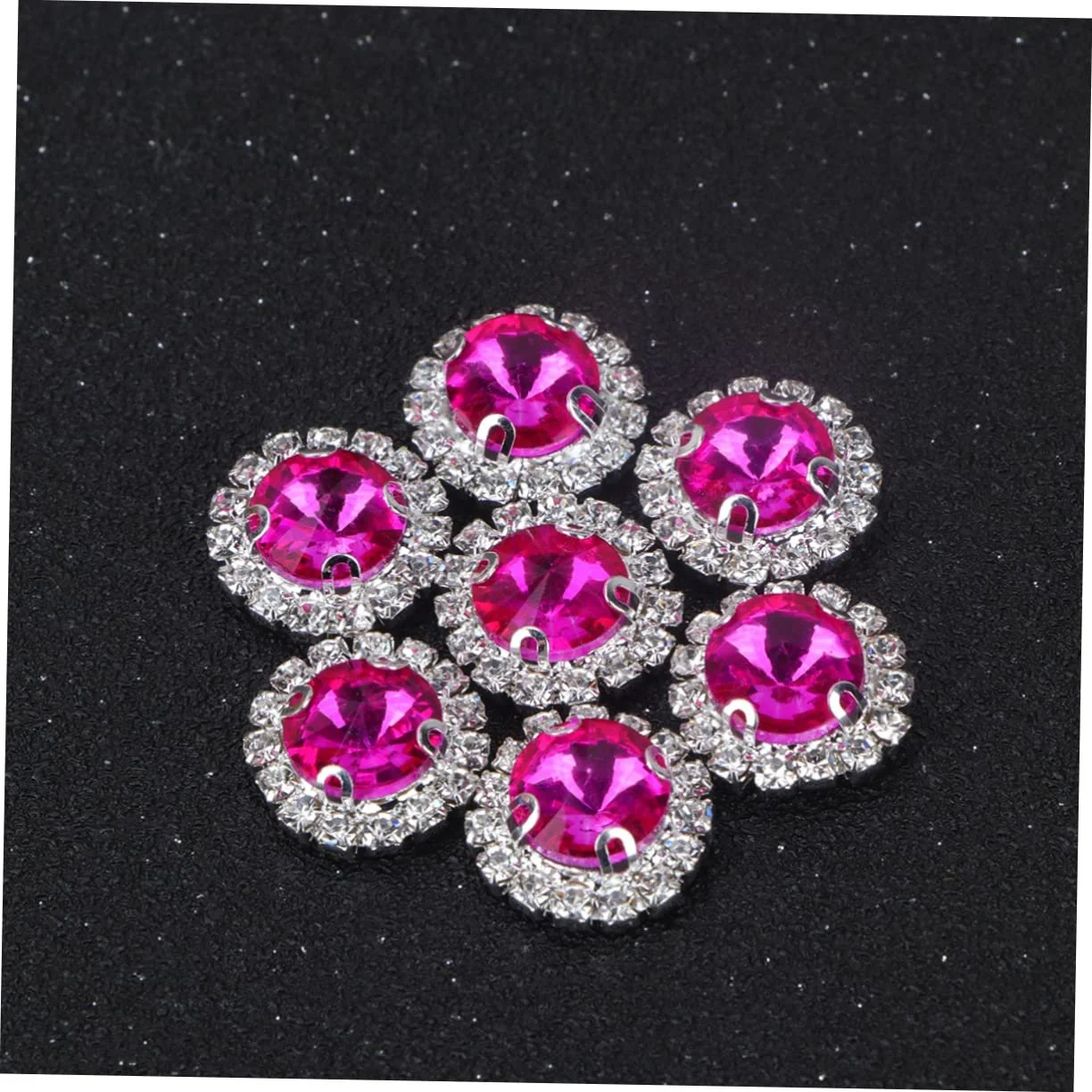 Стрази Круглі STOBOK 40шт Рожевий, фото №4