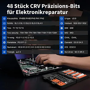Набір прецизійних викруток STREBITO 64 предмети магнітний з аксесуарами synthetic.ua - Фото 1