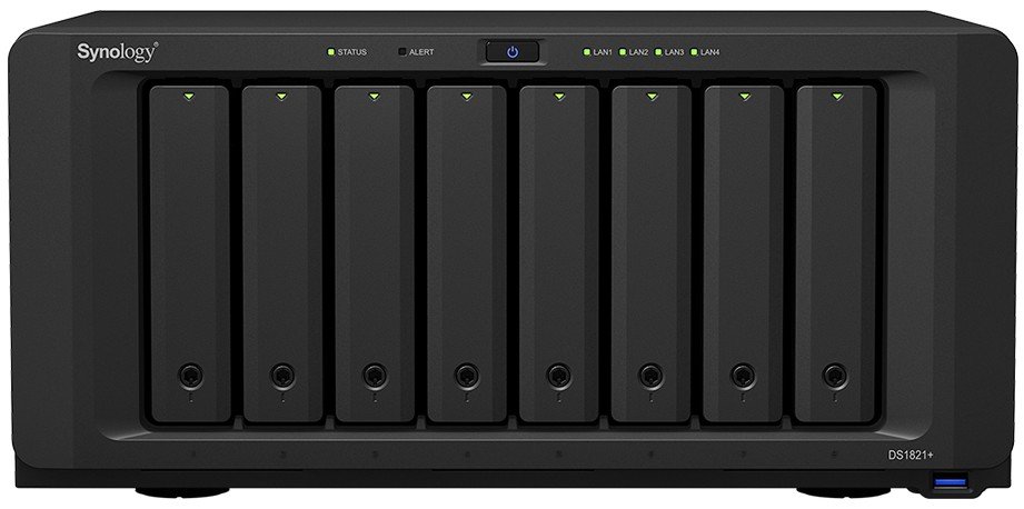 Мережеве сховище Synology DS1821+ Black, фото №1
