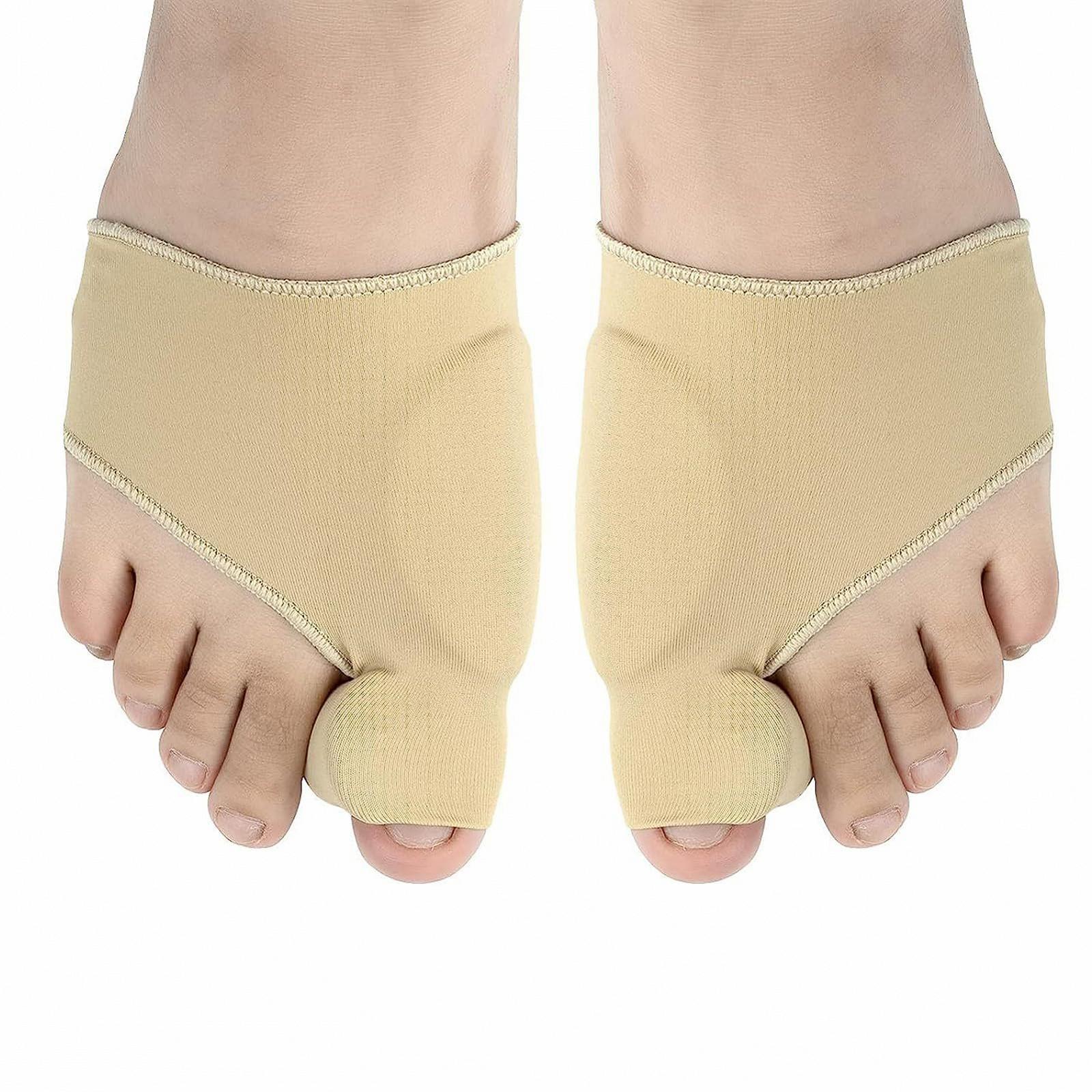 Коректор великого пальця стопи Tyenaza з дихаючого матеріалу з нековзними силіконовими смужками для полегшення болю в стопі та захисний рукав для шкіри для чоловіків і жінок, фото №1