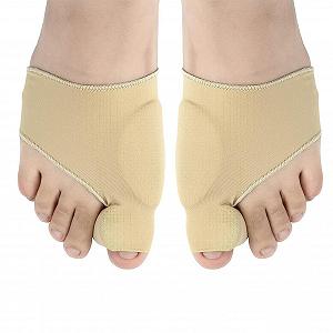 Коректор великого пальця стопи Tyenaza з дихаючого матеріалу з нековзними силіконовими смужками для полегшення болю в стопі та захисний рукав для шкіри для чоловіків і жінок - Фото 1