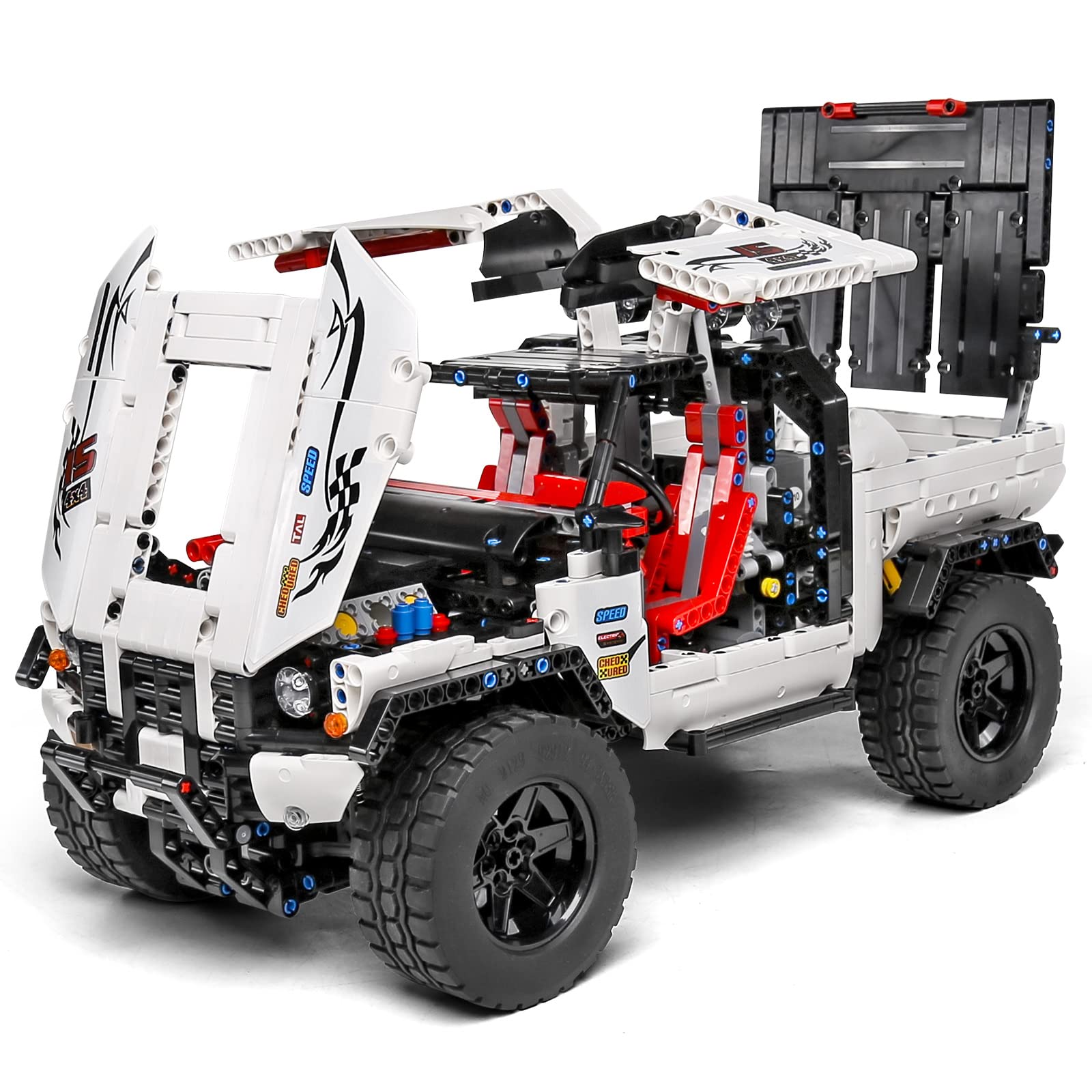 Набір для конструювання Mould King 18005 Technology Позашляховик дистанційного керування з моторами великої високотехнологічності, фото №5 Набір для конструювання Mould King 18005 Technology Позашляховик дистанційного керування з моторами великої високотехнологічності, фото №5