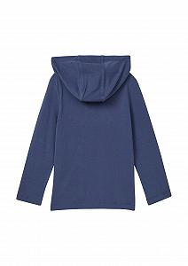 Лонгслив s.Oliver с капюшоном и принтом synthetic.ua - Фото 1