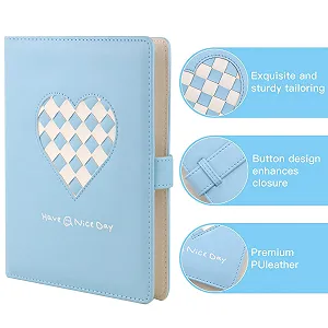 Фотоальбом Phoebe 256 кишень PU Heart Weave для Fujifilm Instax Mini 11/9/8/Liplay & Zip Instant Printer 2 x 3 дюйми Blue synthetic.ua - Фото 1