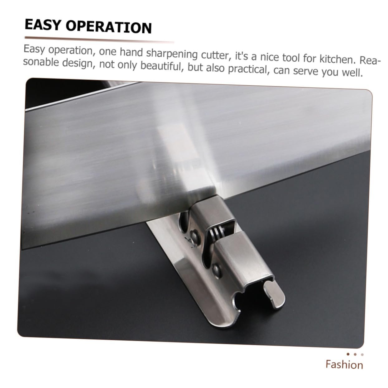 Точило для ножів Toyvian з нержавіючої сталі з круглою ручкою ергономічна, фото №3