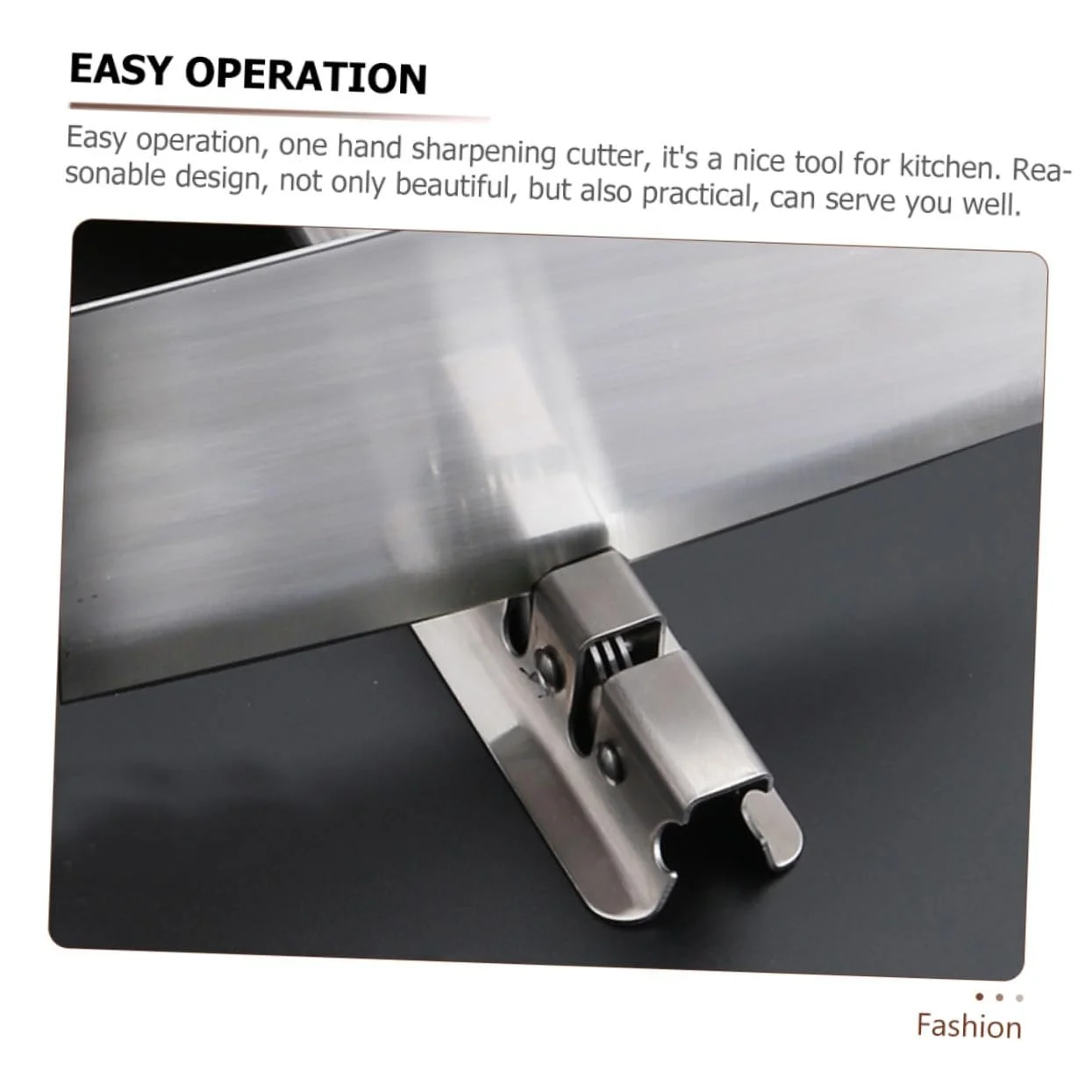 Точило для ножів VILLCASE з нержавіючої сталі компактне із закругленими краями, фото №7