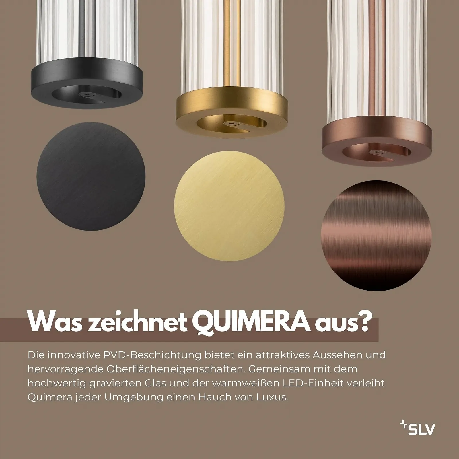 Настільна лампа SLV QUIMERA Glass LED Латунь, фото №6