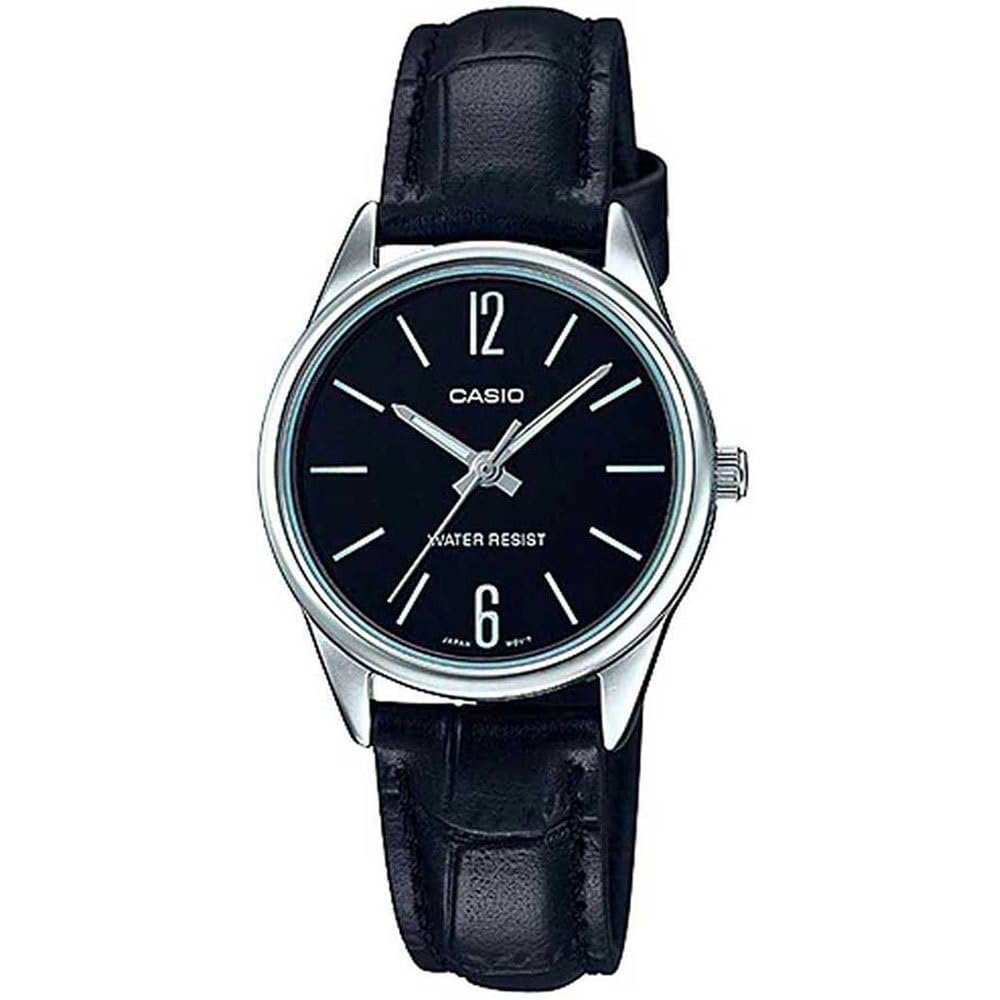 Годинник Casio Ltpv005l1b, чорний, Кварцовий механізм, фото №1