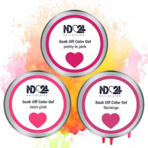 Гель-лак ND24 Premium Bundle It Factor Soak Off Gel Collection Высокопигментированный UV LED Коллекция Гель-лаков - Насыщенный цвет Стойкий - Легко снимается кремом для снятия - 3 x 10 г synthetic.ua - Фото 1