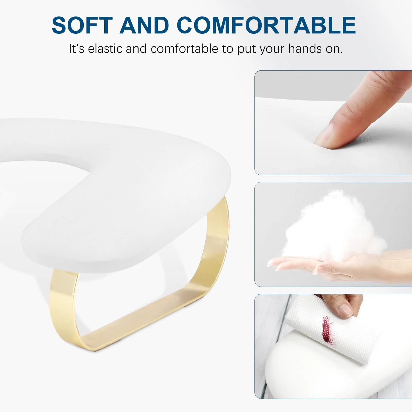 Підставка для рук манікюрна U-подібна Tech з тримачем з нержавіючої сталі, фото №5 Підставка для рук манікюрна U-подібна Tech з тримачем з нержавіючої сталі, фото №5