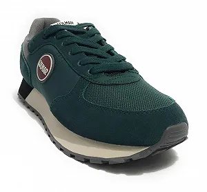 Кроссовки COLMAR Travis Authentic 006 Suede/Tessuto Bottle Green/Black/Grey synthetic.ua - Фото 1